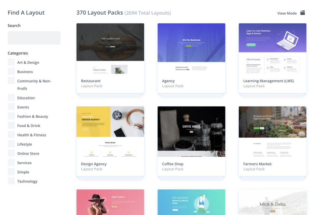Divi Layout-Templates